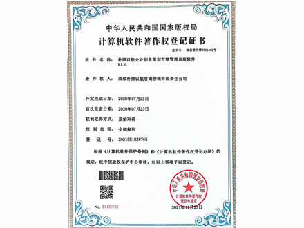 企業創意策劃方案系統軟件著作權